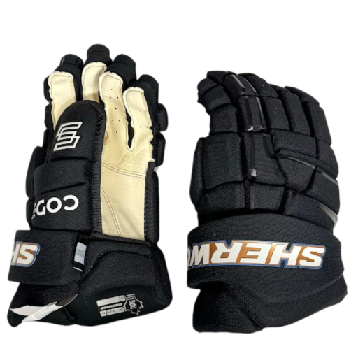 Sherwood Code Encrypt 1 - Gants d'équipe - Washington Capitals (noir/blanc)